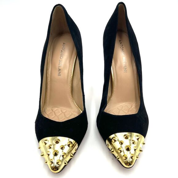 ANTONIO MILANI CANDACE stiletto shoes black sz 7 - Picture 5 of 12